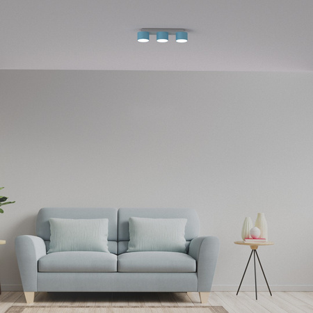 Lampa Sufitowa DIXIE Niebieska Biała 3xGX53 Listwa Milagro