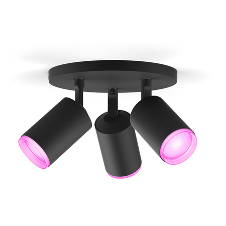 Lampa Sufitowa LED Reflektor 12.6W 1200lm IP20 White and Color Ambiance RGB + TW Biała Inteligentna SMART Zigbee Bluetooth Fugato Philips HUE