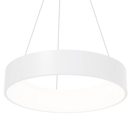 Lampa wisząca OHIO 24W LED Biała Obręcz Minimalistyczna MLP6357 Milagro Metal + Akryl