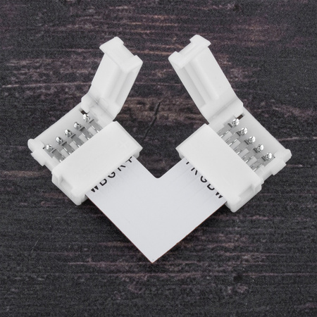 Złączka kątowa do taśmy LED 5PIN zatrzask 12mm