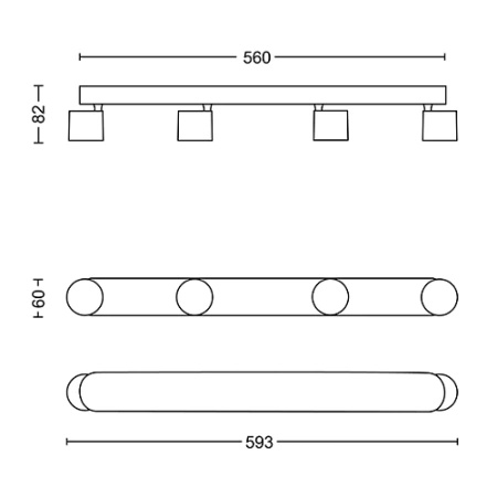 Lampa Sufitowa Reflektor LED 18W 2000lm 2700K Czarna Star Philips