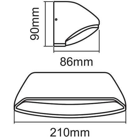 Kinkiet ścienny lampa elewacyjna oprawa zewnętrzna 12W 530lm 3000K biała Endura Style Wide LEDVANCE