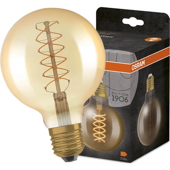 Żarówka Dekoracyjna LED E27 G95 4,8W = 37W 420lm 2200K Ciepła 320° Filament Ściemnialna OSRAM Vintage 1906