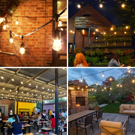 Girlanda Solarna Ogrodowa 30x LED Ozdobne Kuleczki 10,6m Ciepła 3000K GLADI 2 LUMILED