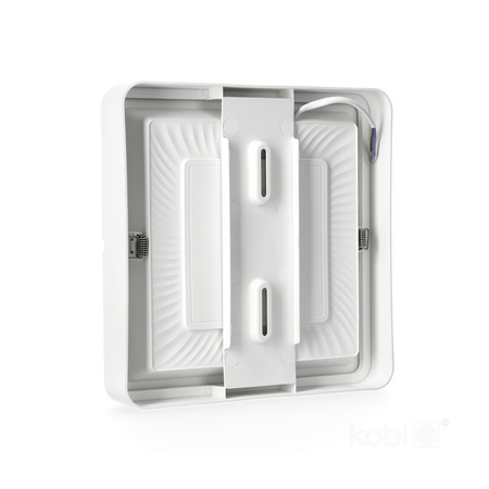 Plafon LED Sufitowy Natynkowy 18W 1800lm 4000K Neutralny 120° Biały IP40 IK03 Sigaro Kobi