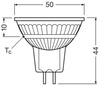 Żarówka LED MR16 Reflektor GU5.3 6.1W = 50W 621lm 3000K Ciepła CRI90 Ściemnialna 36° Performance Class Ledvance
