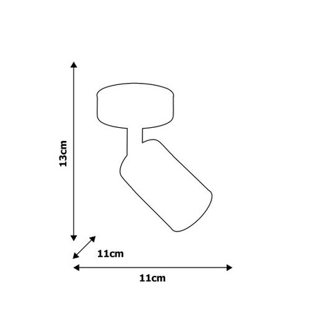Kinkiet JOKER BIAŁY DREWNO lampa sufitowa ścienna 1xGU10 MILAGRO Metal styl nowoczesny