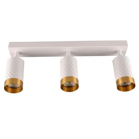 Lampa Listwa Oprawa Sufitowo-Ścienna LED 3 x GU10 ARRAS Biały GOLDLUX (Polux)