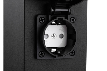 Słupek Ogrodowy IBERI Zewnętrzny Stojący 230V 40cm 4x Gniazdo Sieciowe LUMILED