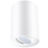 Oprawa Natynkowa HALOGENOWA Spot Tuba Ruchoma Okrągła Biała 115mm + Żarówka LED GU10 6W 120° 4000K AMAT-L LUMILED