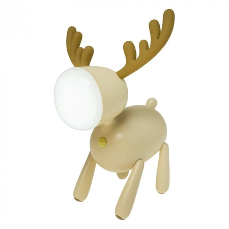 Lampka Nocna Dziecięca LED 1W 3000-6500K Ciepła i Zimna USB Akumulatorowa 1200mAh beżowy JELONEK MARY'S