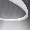 Lampa Sufitowa LED Wisząca RIO 30W 3000K Żyrandol Okrągła 55cm Biała SOLLUX