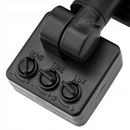 Czujnik Ruchu Zewnętrzny Regulowany PIR 120ST IP65 do Naświetlaczy Czarny Ecolight