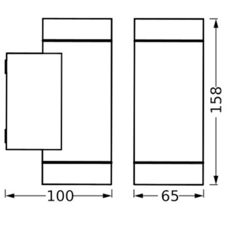 Kinkiet Ogrodowy Lampa Elewacyjna Zewnętrzna GU10 Brązowy IP65 Endura Osram