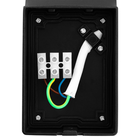 Lampa Elewacyjna LED Zewnętrzna Ścienna Czarna Kinkiet Ogrodowy 10W 4000K IP54 LOGIA LUMILED