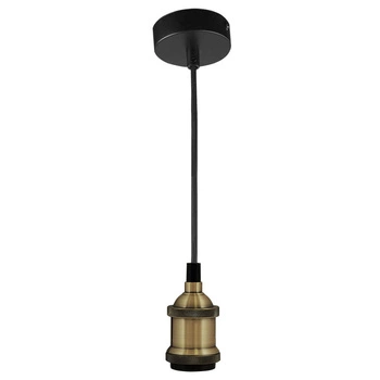 Lampa wisząca sufitowa loft industrial zawiesie z oprawką E27 patyna NOLA IL MIO GOLDLUX (Polux)