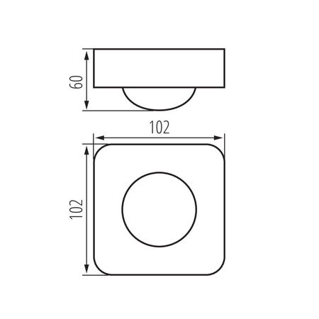 Czujnik Ruchu PIR 10m 360° Wewnętrzny Natynkowy Biały SENTO KANLUX