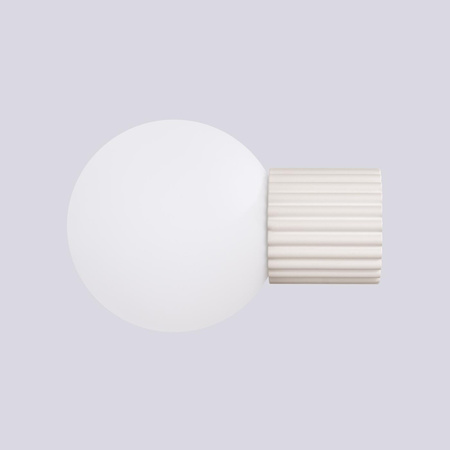 Kinkiet Łazienkowy Lampa Ścienna G9 Okrągła Beżowa Nowoczesna Matowa IP44 Halo Sollux