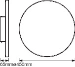 Panel LED Natynkowy Bezramkowy Oprawa Oświetleniowa 28W 2700lm CCT Ściemnialna 45cm SMART+ WiFi Planon Frameless Ledvance