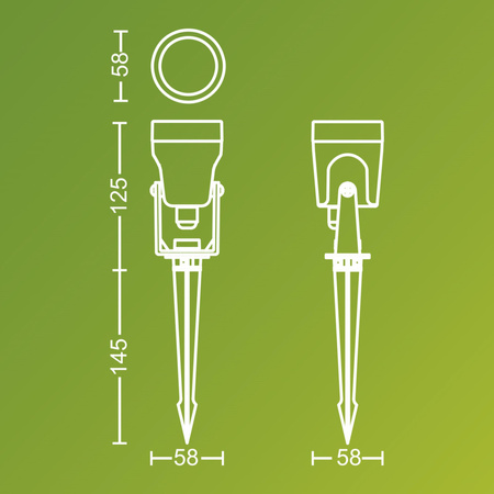 Lampa Ogrodowa Reflektor LED 1.5W 180lm 2700K Czarna Reuel Ultra Efficient Philips