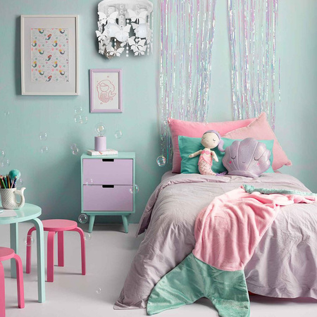 Lampa dziecięca sufitowa biała Żyrandol ANGELICA Motyle 3x E27 Metal i kryształki Milagro