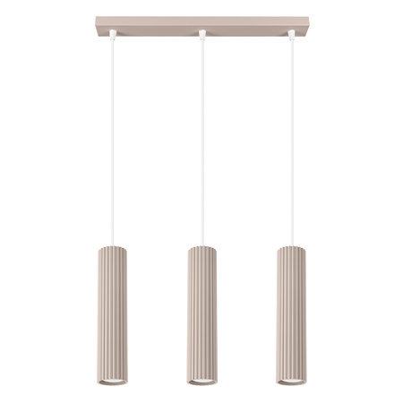 Lampa Wisząca Sufitowa 3x GU10 Aluminiowa Taupe Karbon Deep Space SL.1774 Sollux