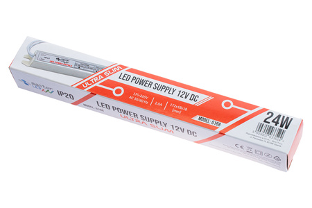 Zasilacz do taśm LED 2A 24W 12V DC SLIM meblowy