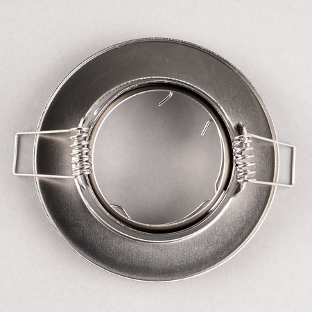 Oprawa HALOGENOWA Podtynkowa Ruchoma Okrągła AURELI Satyna Blacha MR16 GU10