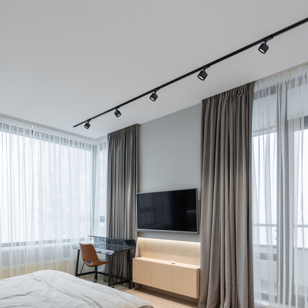 Reflektor Oprawa Spot do Szynoprzewodu GX53 Czarna Videx