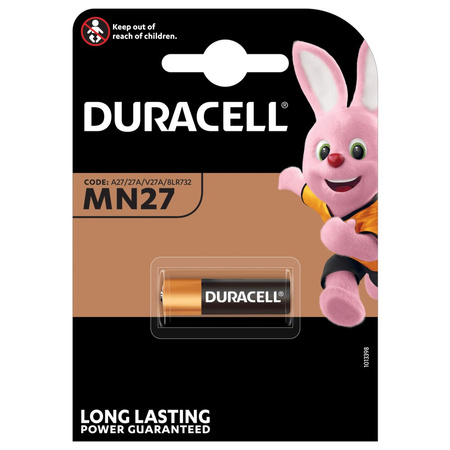 Bateria alkaliczna DURACELL MN27 A27 27A V27A 12V Blister 1szt