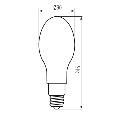 Żarówka LED E27 Edison 26W = 1177W 4000lm 4000K Neutralna Przezroczysta XLED Filament Kanlux