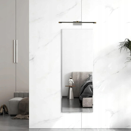 Kinkiet LED Lampa Ścienna nad Lustro 12W 1440lm 4000K 160° Czarny Złoty 56cm Lappa Masterled