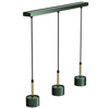 Lampa Wisząca Sufitowa ARENA Zielona Złota 3xGX53 Listwa Milagro
