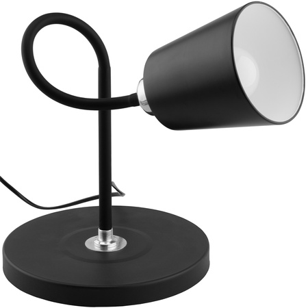 Lampa Stojąca Podłogowa Stołowa LED E27 Czarna z Regulacją Wysokości Kalso Lumiled