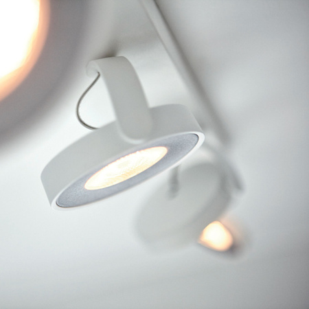 Lampa Sufitowa Reflektor LED 18W 2000lm 2200-2700K Ściemnialna WarmGlow Biała Clockwork Philips