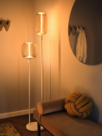 Lampa Stojąca Oprawa Ozdobna Podłogowa Dekoracyjna 2xE27 Beżowa Stick LEDVANCE