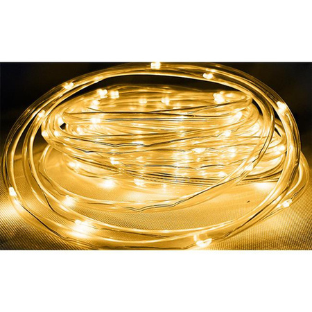 Girlanda Solarna Ogrodowa 100x LED Ozdobna Łańcuch Świetlny 11,9m 3000K
