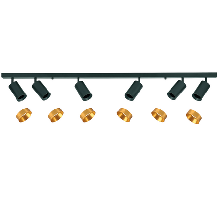 Lampa Listwa Oprawa Sufitowo-Ścienna LED 6 x GU10 MARIBEL Czarny GOLDLUX (Polux)