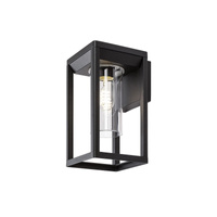 Lampa Ogrodowa Zewnętrzna Kinkiet Elewacyjny LED E27 IP54 Czarny Nowoczesny Zernest Rabalux