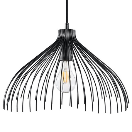 Lampa Sufitowa Wisząca Zwis E27 Żyrandol Geometryczna Czarna Industrialna Umb Sollux