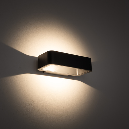 Lampa Ogrodowa Zewnętrzna Kinkiet Elewacyjny Oprawa Natynkowa LED 6W 240lm 3000K Ciepła Grafitowa Wodoodporna IP54 Nowoczesna MUNO 6776 Nowodvorski