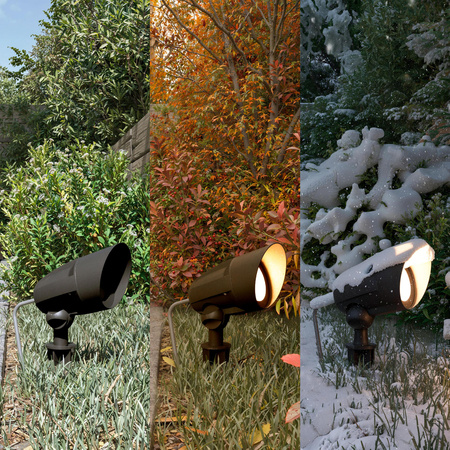 Reflektor Ogrodowy Wbijany Lampa Zewnętrzna LED 4.6W 350lm 2700K Ciepła IP44 Czarna z Przewodem 1.5m Cylr Philips