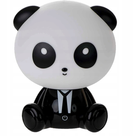 Lampka nocna dekoracyjna MIŚ PANDA LED 2,5W ciepła czarno biała GOLDLUX (Polux) lampka dla dzieci