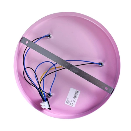 Lampa dziecięca sufitowa różowa Żyrandol dla dzieci Gwiazdki STAR 3x E27 Metal i kryształki Milagro