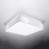 Lampa Sufitowa Plafon 3x E27 Kwadratowa Biała Minimalistyczna Horus Sollux