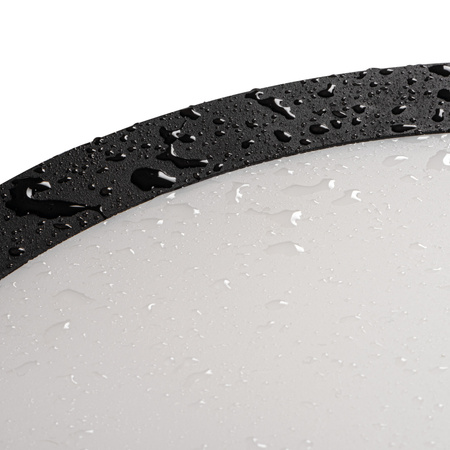 Plafon Lampa Sufitowa LED BENO ECO 40W CCT IP65 Czarna Okrągła KANLUX