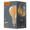 Żarówka LED E27 PS160 Gruszka 8W = 42W 500lm 1800K Ciepła 360° FILAMENT Bursztynowa Ściemnialna Videx