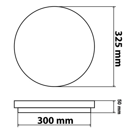 Plafon LED Sufitowy Łazienkowy Lampa Sufitowa ERIK 18W 4000K IP44 Mikrofalowy Czujnik Ruchu MasterLED