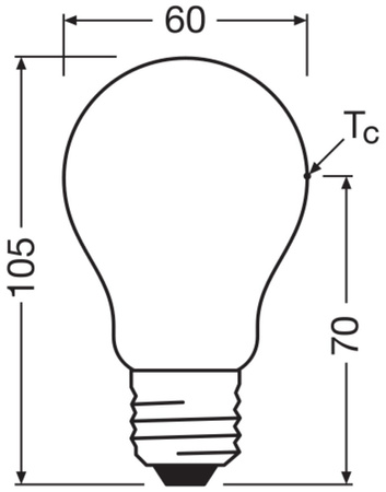 Żarówka LED A60 E27 7.2W = 100W 1521lm 4000K Neutralna 320° Filament CLASSIC ENERGY EFFICIENCY Osram