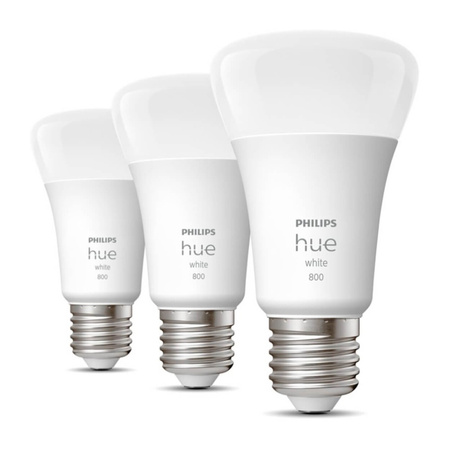 3PAK Żarówka LED E27 A60 9W 2700K Ciepła PHILIPS HUE White Bluetooth Zigbee